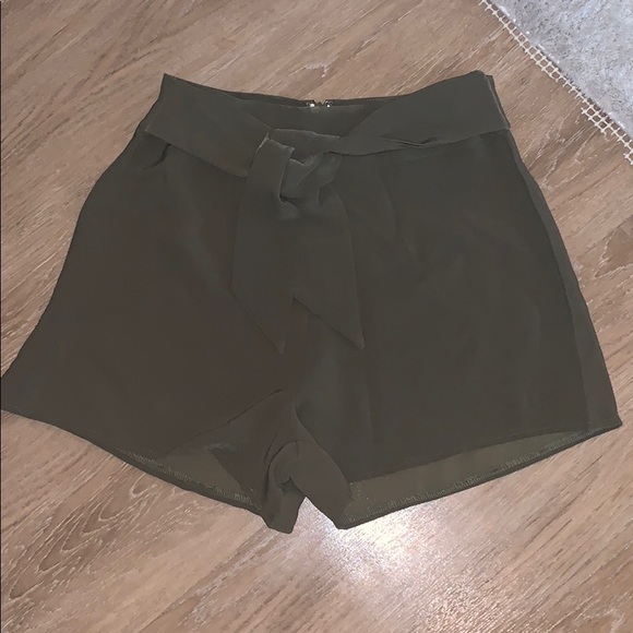 Pants - Olive Green High Wasted Shorts
